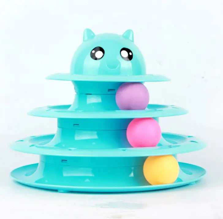 Cat Toy Tower with Spinning Ball