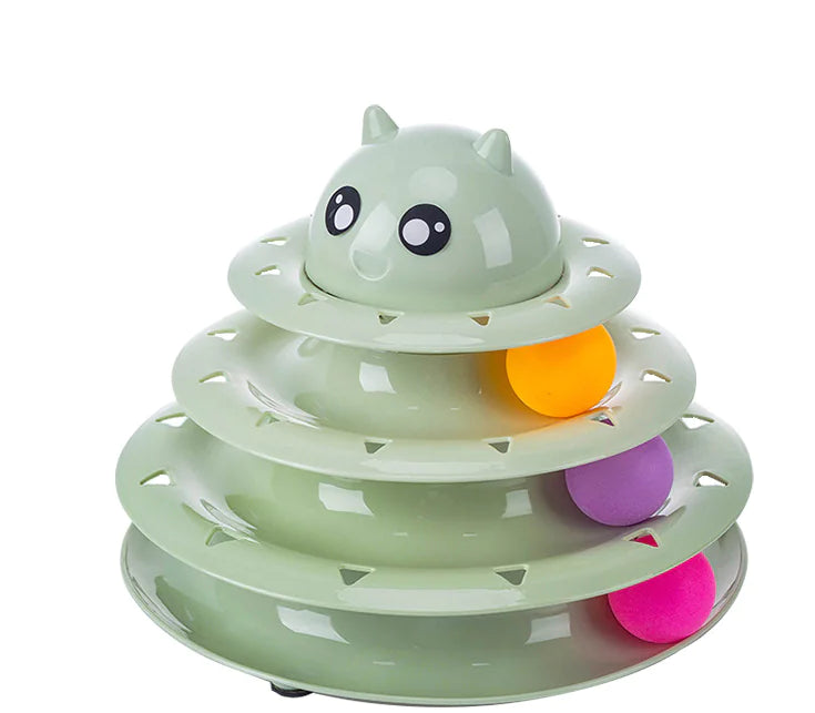 Cat Toy Tower with Spinning Ball