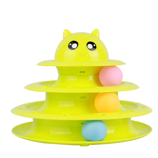 Cat Toy Tower with Spinning Ball
